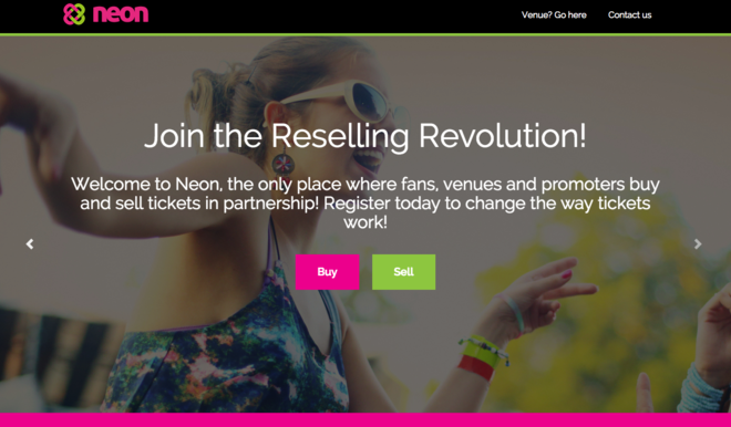 Neon delivers powerful alternative to “chaos” of ticket touting