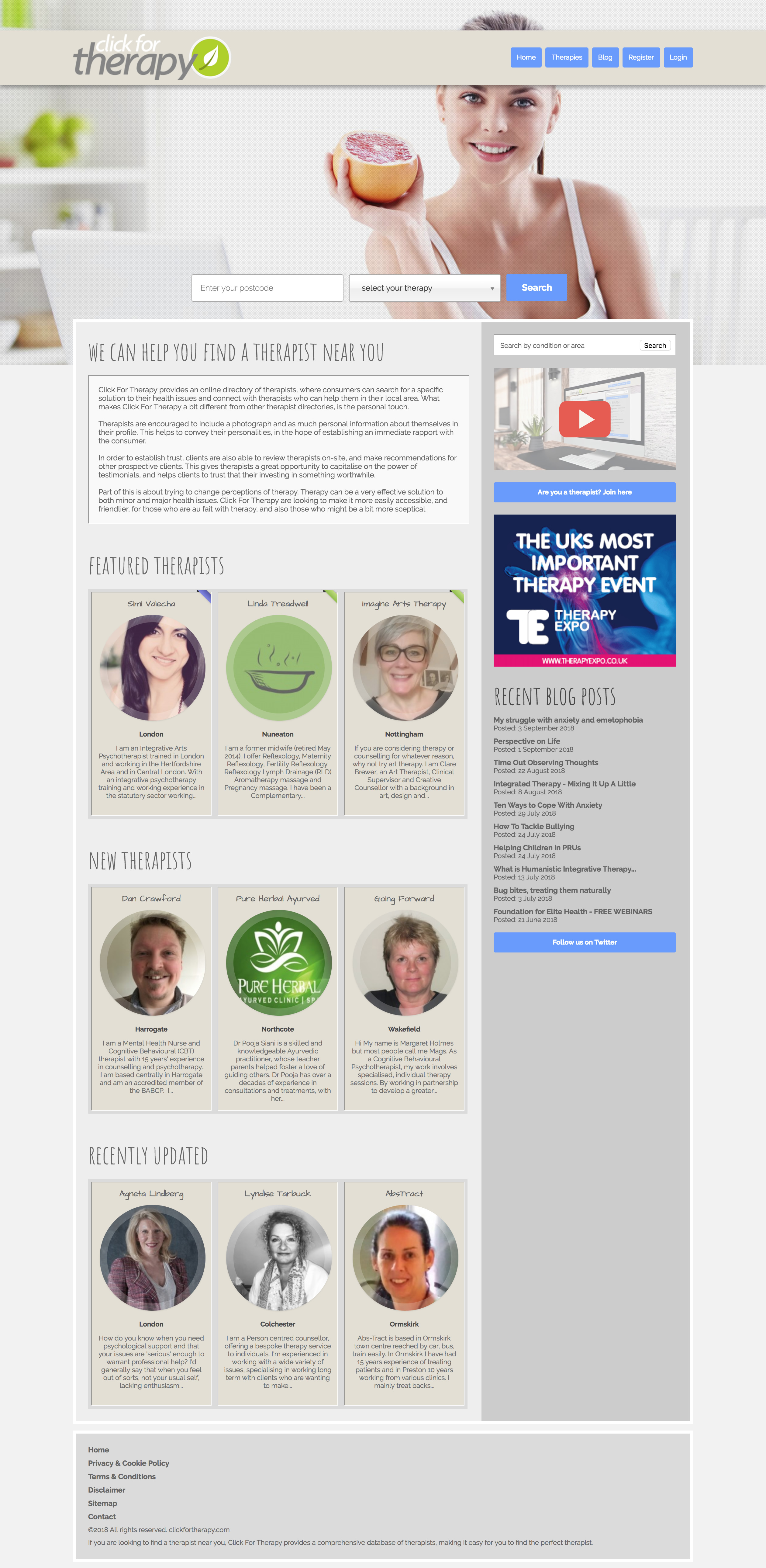 Click For Therapy Launches Online Therapist Directory