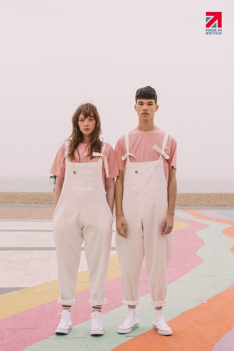 lucy and yak pink dungarees