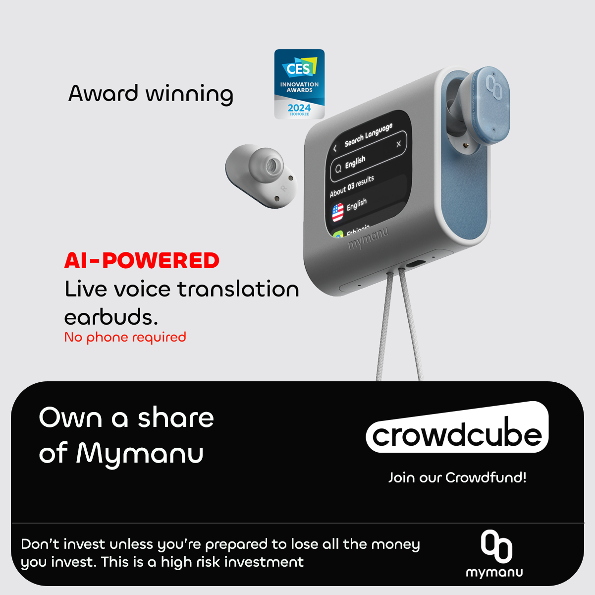 Mymanu Launches Crowdfunding Campaign on Crowdcube to Break Down Language Barriers